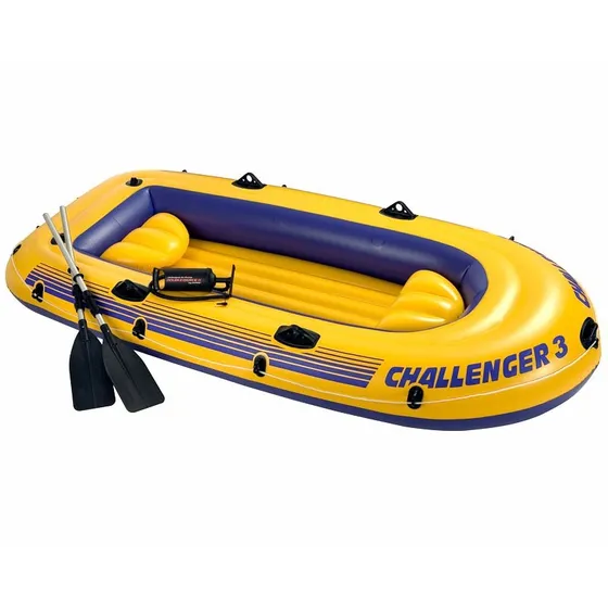 Bote Inflable Challenger 3 Con Remos Y Bomba Rio Playa Mar