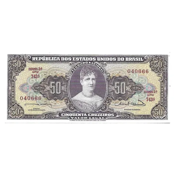 Cedula 50 Cruzeiros - C093 Fe