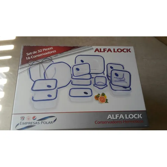 Envases  Alfa Lock Set De 32 Piezas 16 Envases