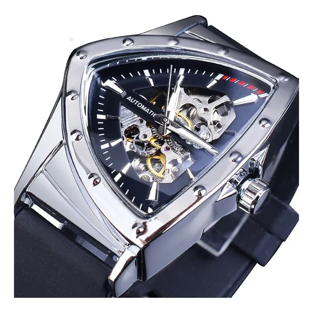 Winner Reloj Automático Triángulo Mecánico Transparente