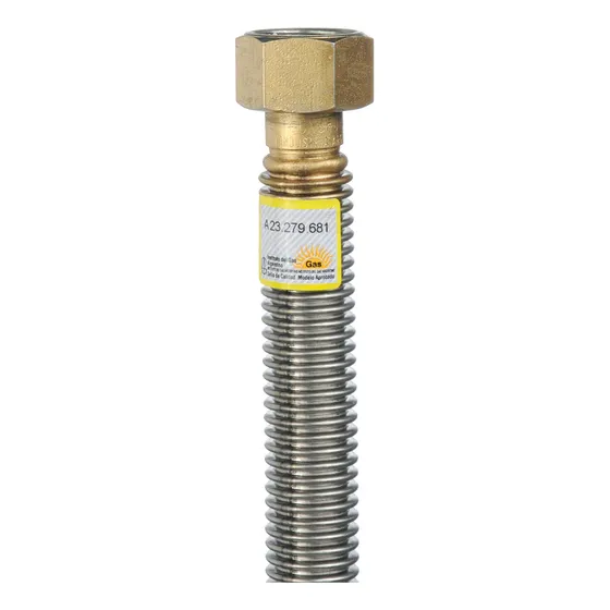 Flexible Aprobado Para Gas Medida Fija 1/2 X 90 Cm Latyn