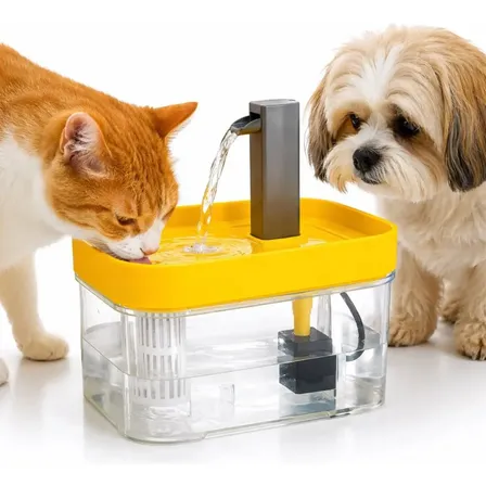 Fonte De Água Bebedouro Eletrico Pet Automático Para Gatos E Cachorros Com Filtro 1,5L Agua Circulante Silenciosa Ultrapixel