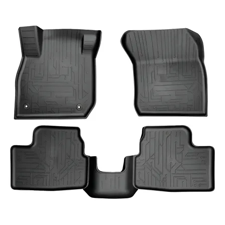 Jogo Tapete Compativel Vw Polo 2017 Em Diante (5 Pcs) Preto