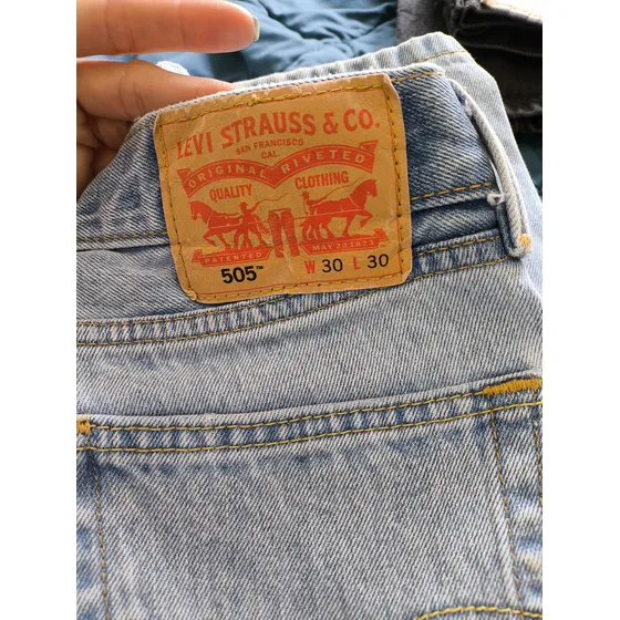 Levi's 505 Hombre 30x30 Pantalones Usados