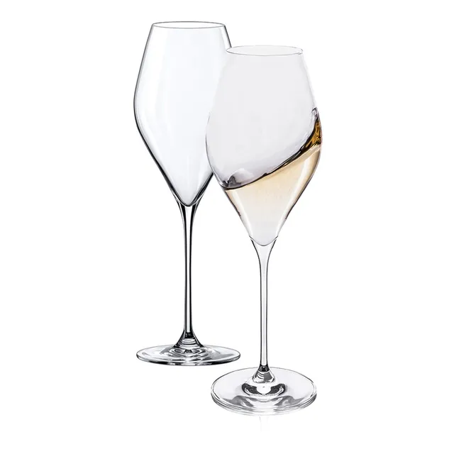 6 Copas Vino Blanco O Tinto Cristal Europeo Swan Rona 430ml