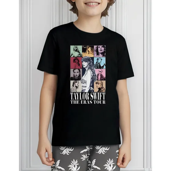 Camiseta Infantil Show Taylor Swift The Eras Tour Pop 4