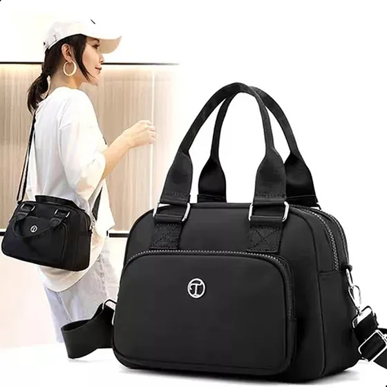 Bolso De Nailon Gran Capacidad Impermeable Moda Para Mujer