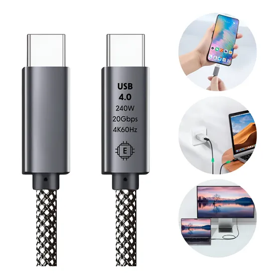 Cabo Carregador Turbo Pd 240w Usb-c 2m Fastcharge 4k/ 60hz