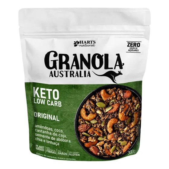 Granola Harts keto sem glúten em pouch 300g