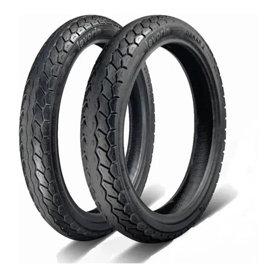 Par Pneu Dakar2 Cg Titan150/160 90/90-18 + 80/100-18 Levorin