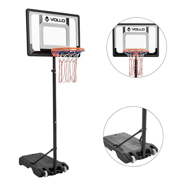 Tabela De Basquete Altura Ajustável 1,65 Até 2,10m Vollo
