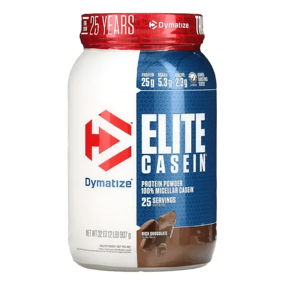 Proteína Elite Casein Dymatize 2lbs 25 Servicios
