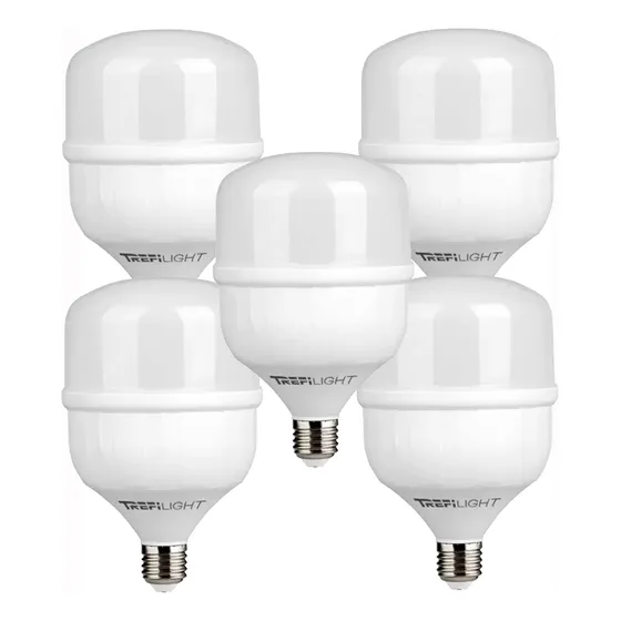 Pack X 5 Lampara Led Galponera 50w E27 Luz Fria Trefilight