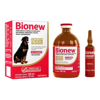 Bionew 100ml Complexo Vitamínico B - Vetnil Bionew 100ml Complexo Vitamínico B - Vetnil