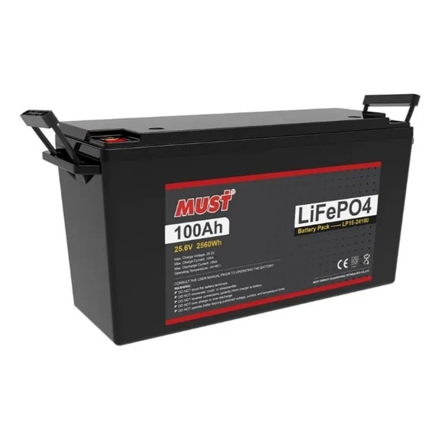 Batería Litio 24v 100ah Bms Integrado 2560wh