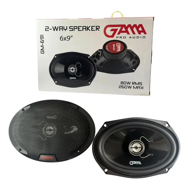 Cornetas Gama 6x9 Pulgadas Par  Coaxial 260 Watts
