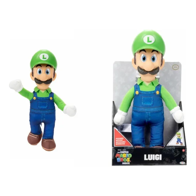 Peluche Super Mario Bros Luigi Articulable