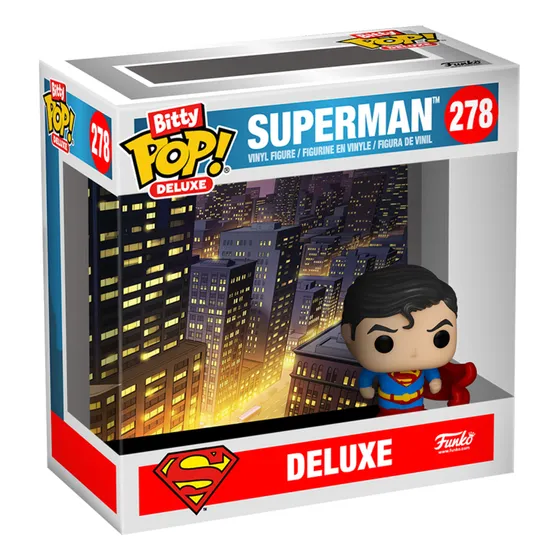 Superman Deluxe Dc Comics Por Funko Bitty Pop