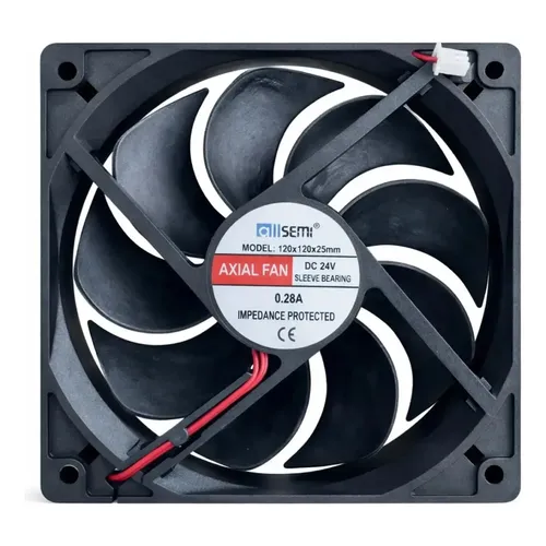 Ventoinha ZX 80x80x15mm Cooler 12V PC Kit com Grade Metálica 24cm