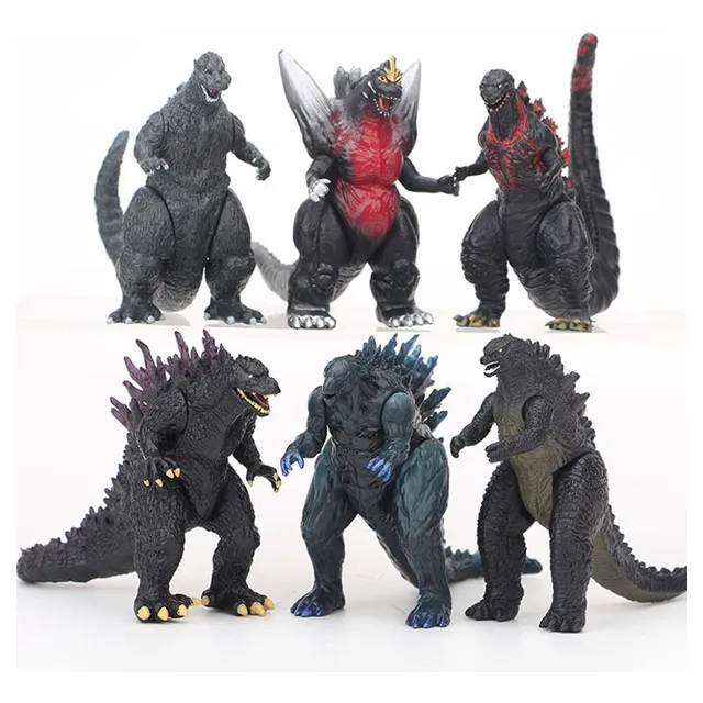 6pcs Godzilla Monsters Shin Godzilla Figura Juguete Modelo