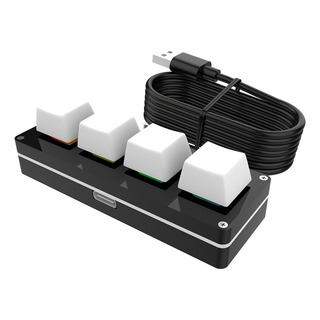 Jogo Mecânico Programável Com Uma Mão Rgb Macro De 4 Teclas Jogo Mecânico Programável Com Uma Mão Rgb Macro De 4 Teclas