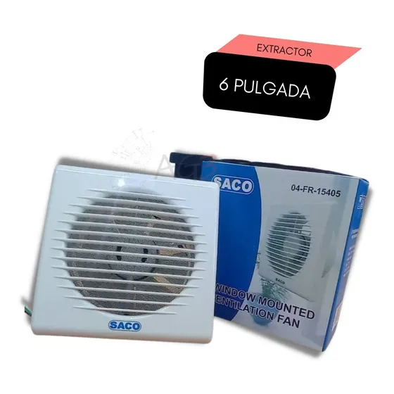 Extractor De Baño 6 Pulgada