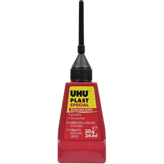 Uhu Plast Special Pegamento Aguja Plastimodelismo 34ml