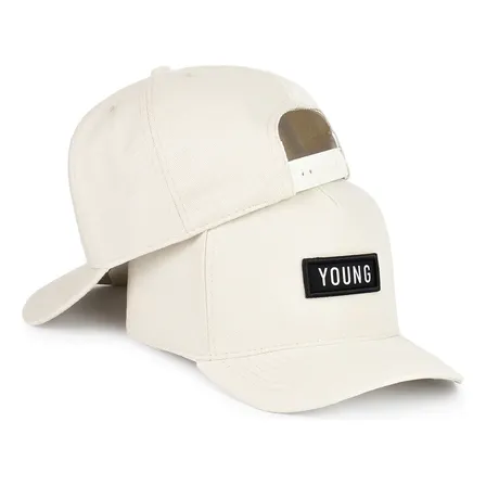 Boné Young Original Moda Urbana Streetwear Fitão Ajustável Bege Un