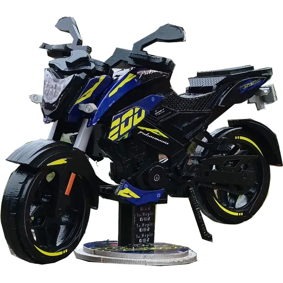 Motosminiatura(personalizable)a Escala En Madera Pulsarns200