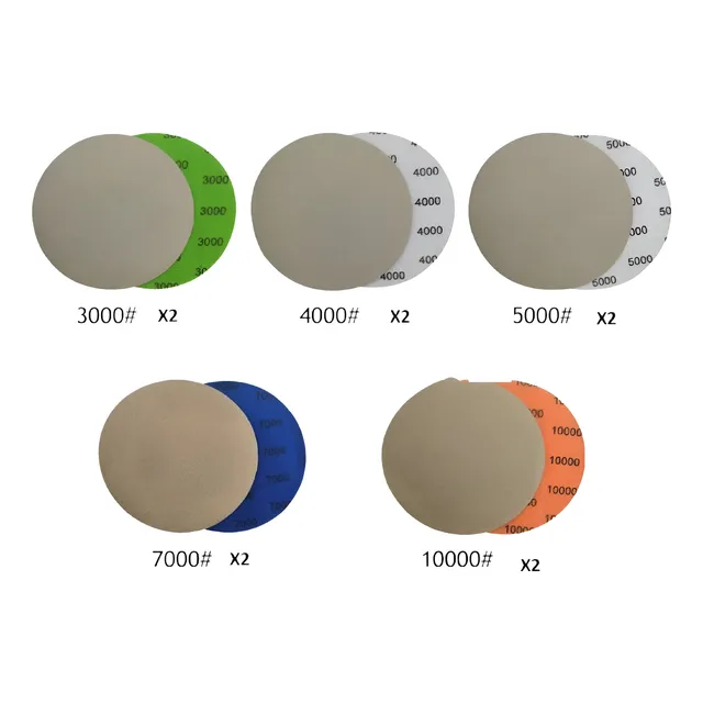 Kit De 10 Lijas De Velcro 5 Pulg Granos Extra Finos