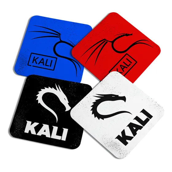 Porta Copos Geek Linux Dev - Kali Linux C/4pçs