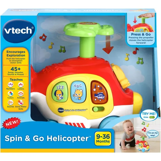 Vtech Helicóptero Spin And Go Rojo