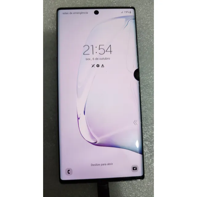 Celular Samsung Galaxy Note 10+ 256gb N975f Ler Todo Anuncio Azul-celeste