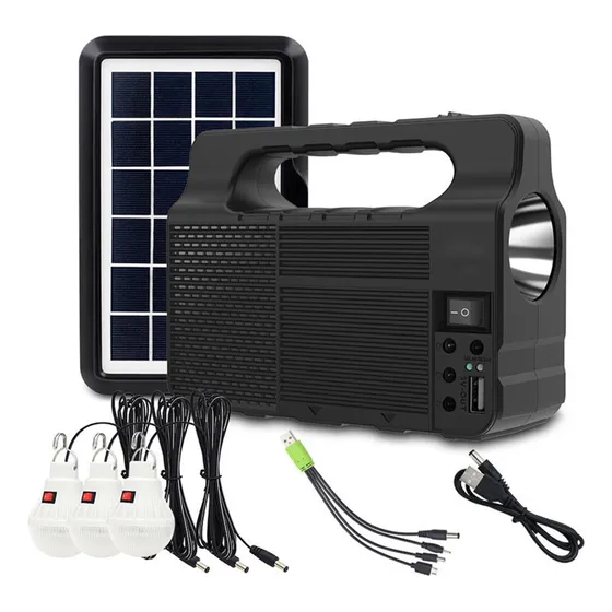 Kit Solar De Emergencia Camping Usb 3 Ampolletas Luz Blanco neutro