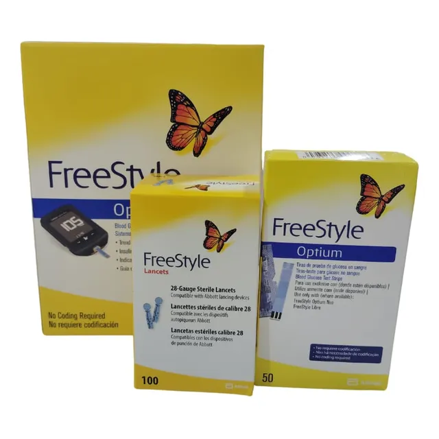 Glucometro Freestyle Neo + 100 Lancetas + 50 Tiras Reactivas