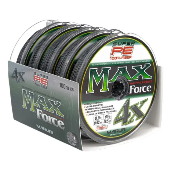Caixa Linha Maruri Multi Max Force 4x 0.18mm 9.5kg 500m