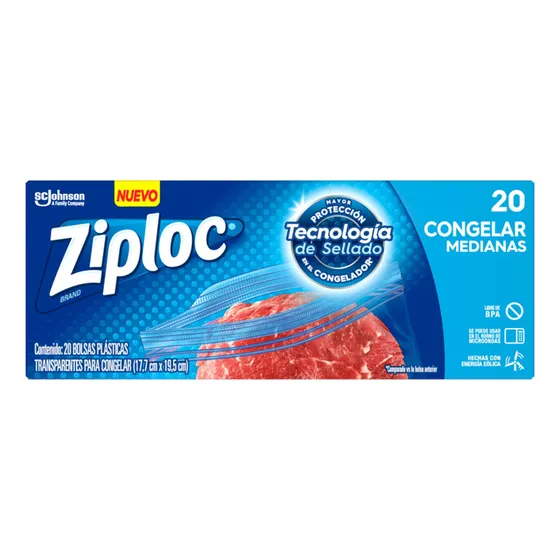 Bols Resellable Ziploc 20Pz Med