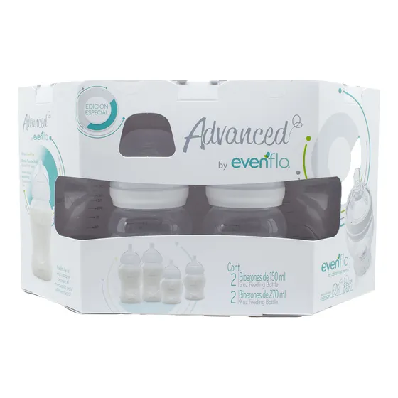 Set De Biberones Evenflo 4 Piezas