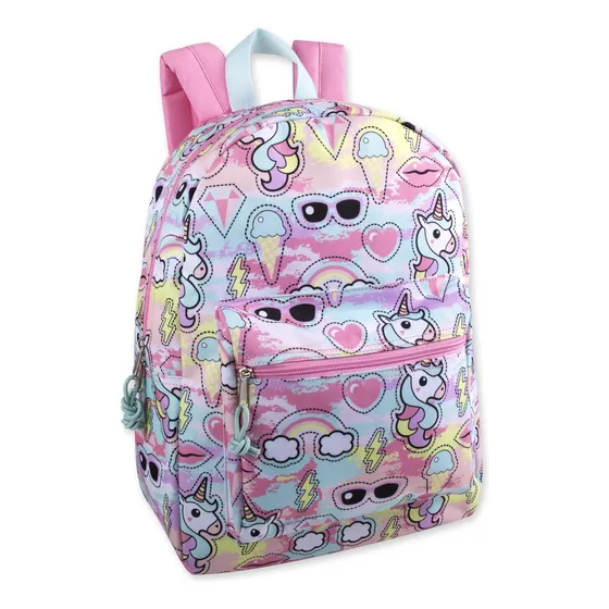 Mochila De 43 Cm Para Niñas, Viajes Y Senderismo Con Unicorn
