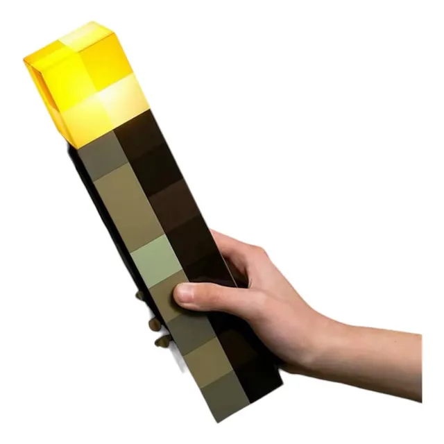 Antorcha Led Minecraft 28cm Linterna Recargable Usb-c