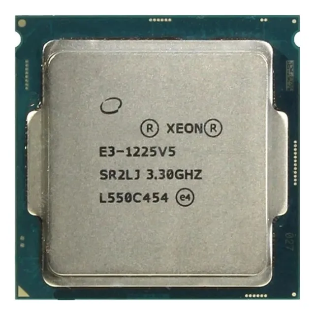 Original Procesador De Cpu Xeon E3 1225 V5, 3,3 Ghz, 4