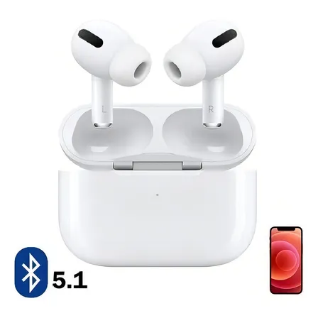 Audífonos Inalámbricos Bluetooth Para Celular AirPods Pro Color Blanco