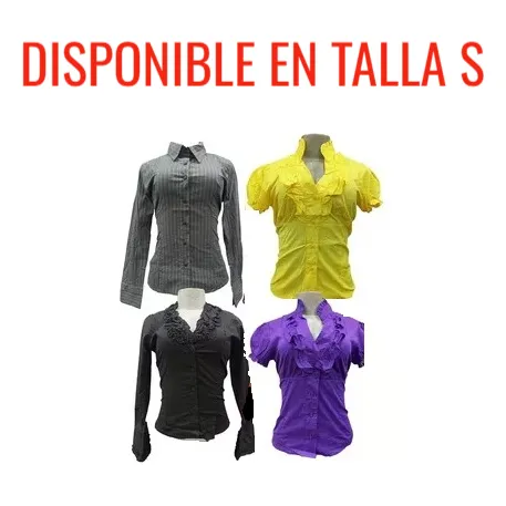 2 Camisa Manga Larga De Dama 