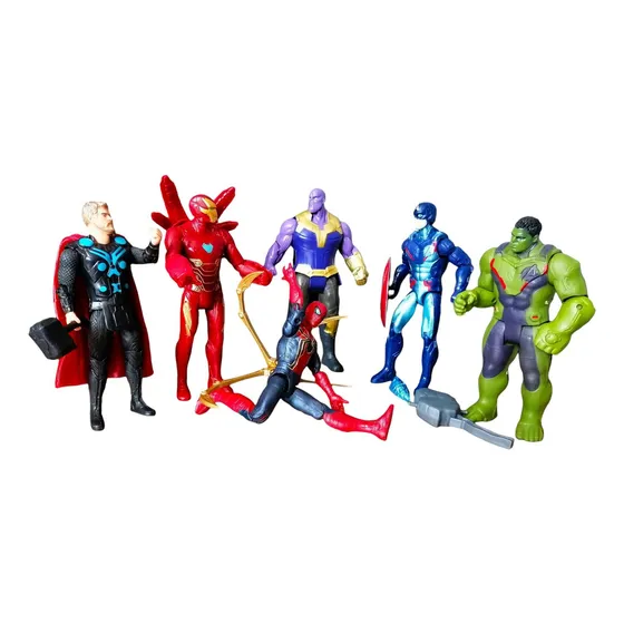 Muñecos Avengers Juego Grande Spiderman Paw Dragon Minecraft