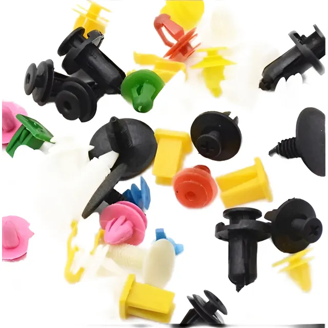 Clips  Broche Automático 200 Pzas Remaches De Plástico Con.