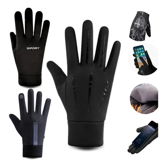 Luva Frio Motoqueiro Térmica E Impermeável Com Touch Screen