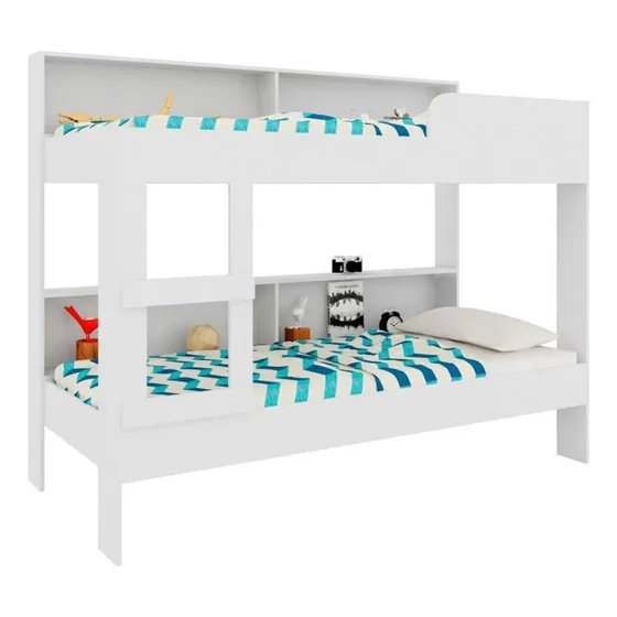 Cucheta Cama Juvenil Con Estantes Escalera Infantil