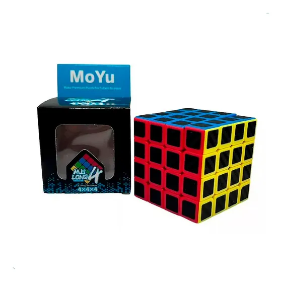 Cubo Rubik Moyu 4x4 Fibra De Carbano Veloz Multicolor
