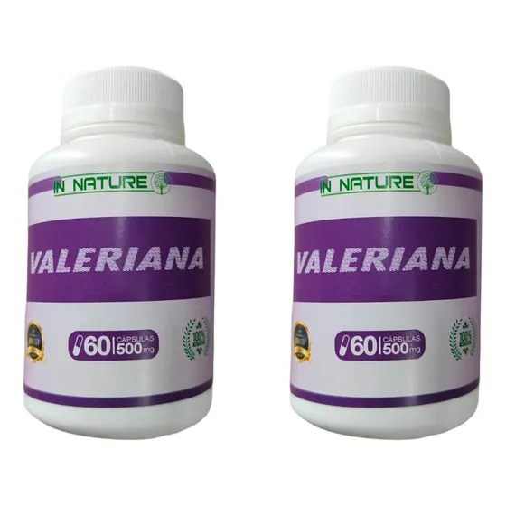 Valeriana Pura 500mg (120 Capsulas) Natural