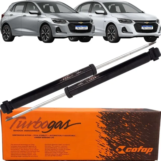 Par Amortecedor Traseiro Cofap Onix Plus Hatch 2020 A 2023